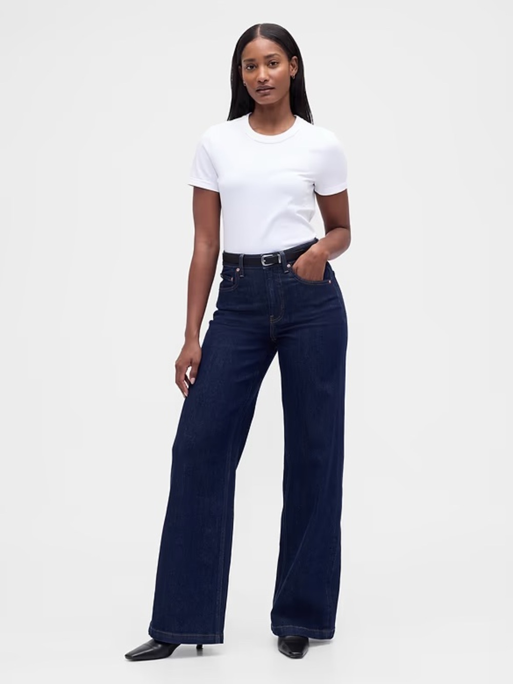 GAP Curvy Wide-Leg Jeans - 27 Long